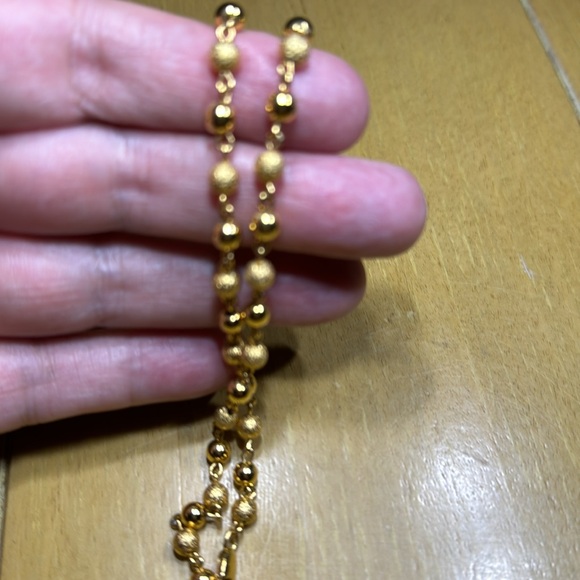 🌼Vintage Signed Napier Gold Tone Ball Bead Necklace   Estate Jewelry - Picture 4 of 5